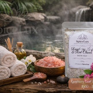 Bath Salt - Raspberry Leaf & Red Clover 300g